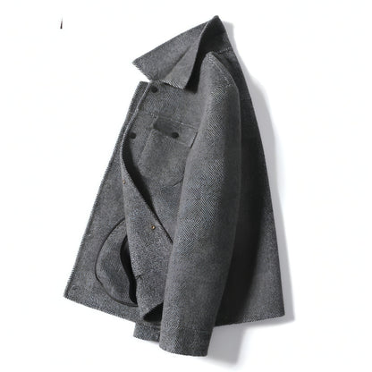 Cashmere Short Wool Jacket Men