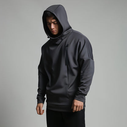 High Collar Sports Sweater For Men Loose