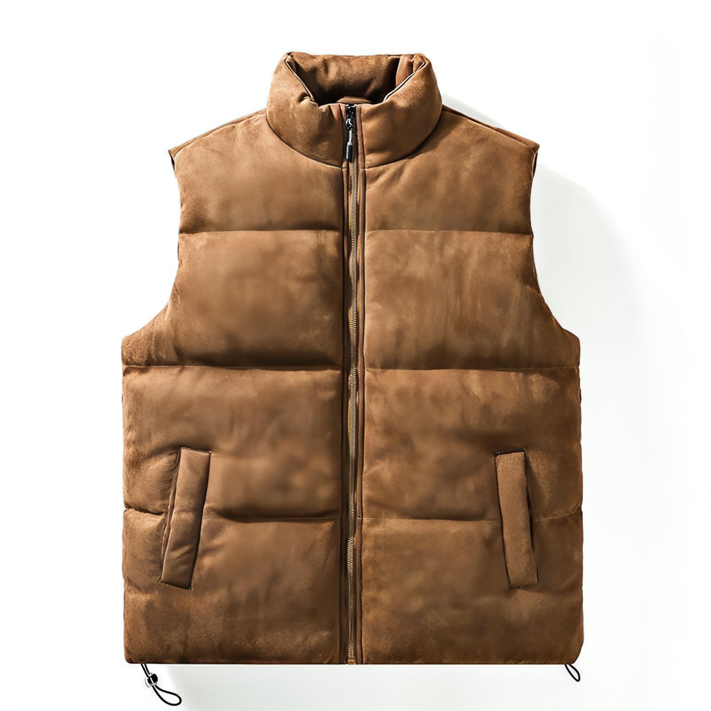 Simple Stand-up Collar Cotton-padded Clothes Vest For Men