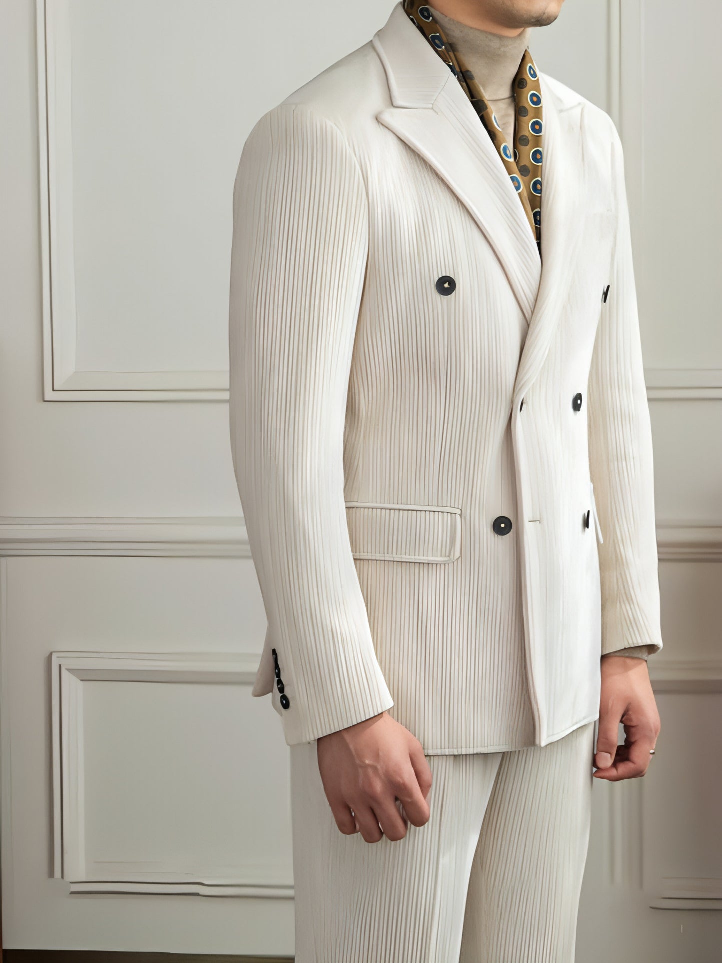 Double Breasted Suit Light Luxury Autumn And Winter