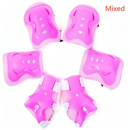 Inline Skates Roller Skates Butterfly Protector Six-piece Knee Pad