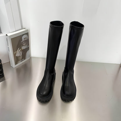 Botas cálidas de suela gruesa para mujer