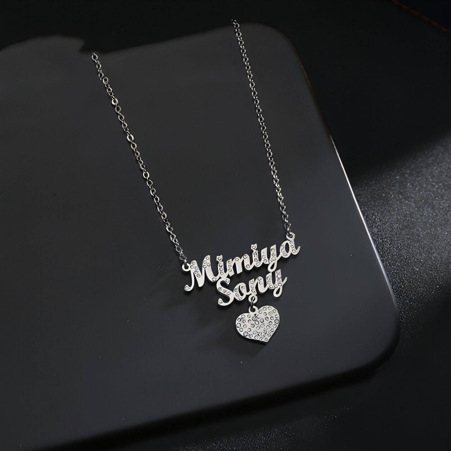 European And American Stainless Steel Name Necklace Personalized