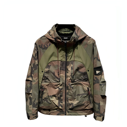 A.1 Herren Camouflage Mantel mit Kapuze Jugendjacke