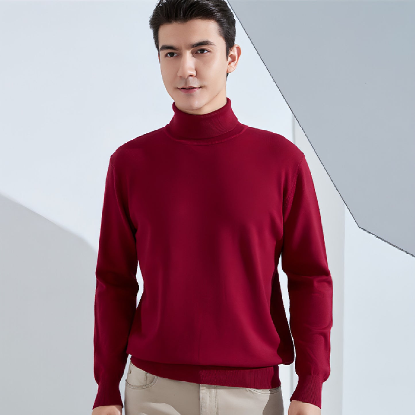 Turtleneck Sweater Men's Casual All-match Bottoming Shirt