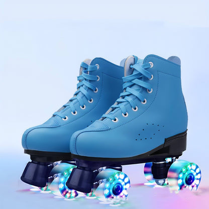 Double Row Skates Four-roller Skates Flashing Heelys