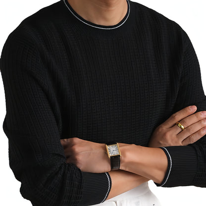 Autumn And Winter T-shirt Men's Long-sleeved Business Casual