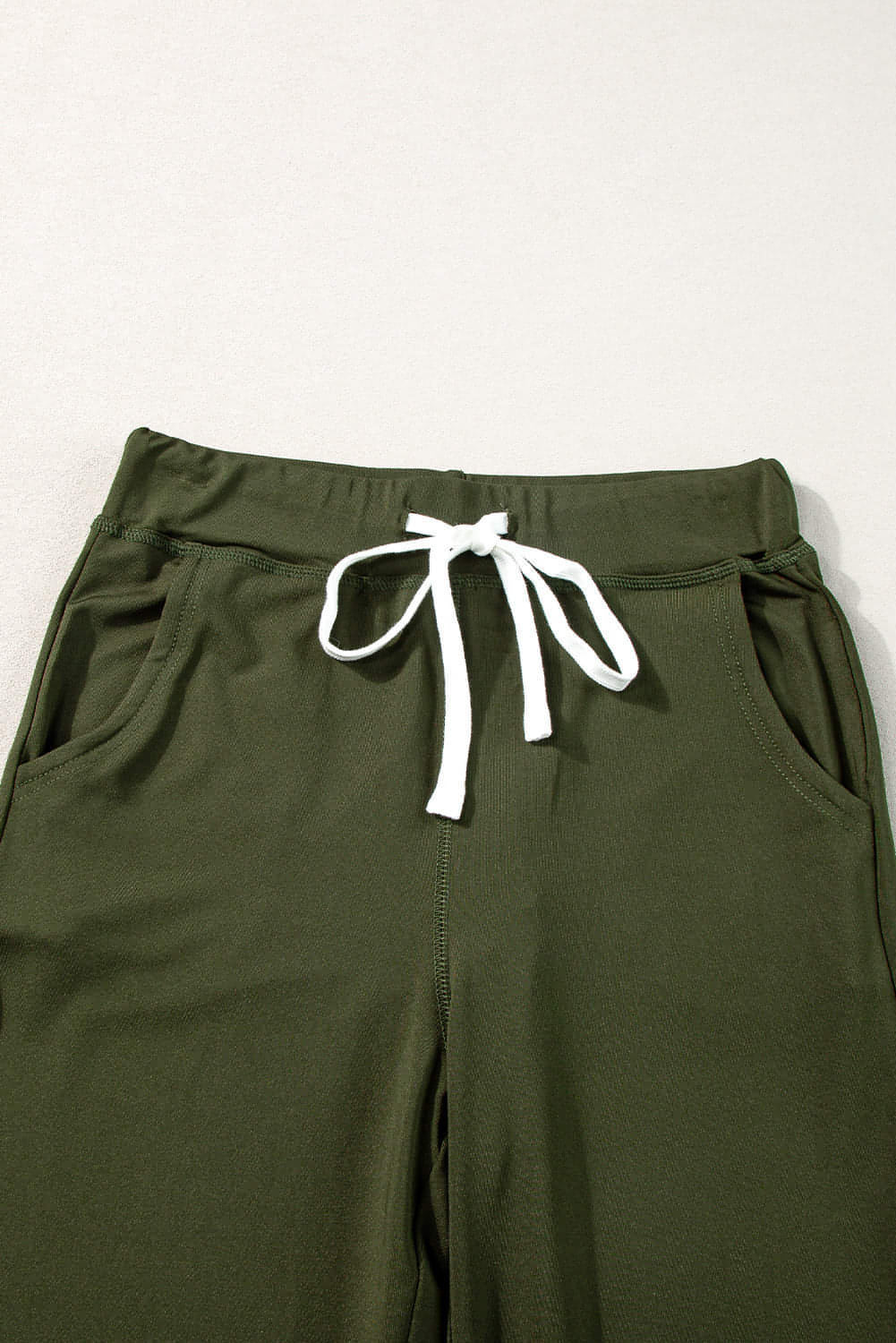 Moss Green Drawess Taille getötet Jogger