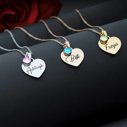 Women's English Letter Stainless Steel Necklace