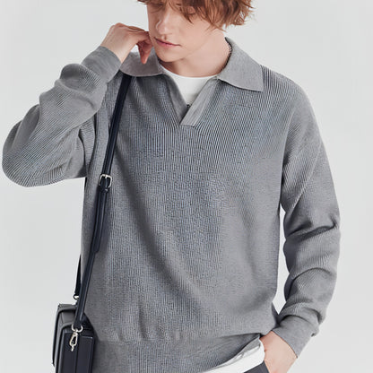 Men's Spring And Autumn Knitted Sweater