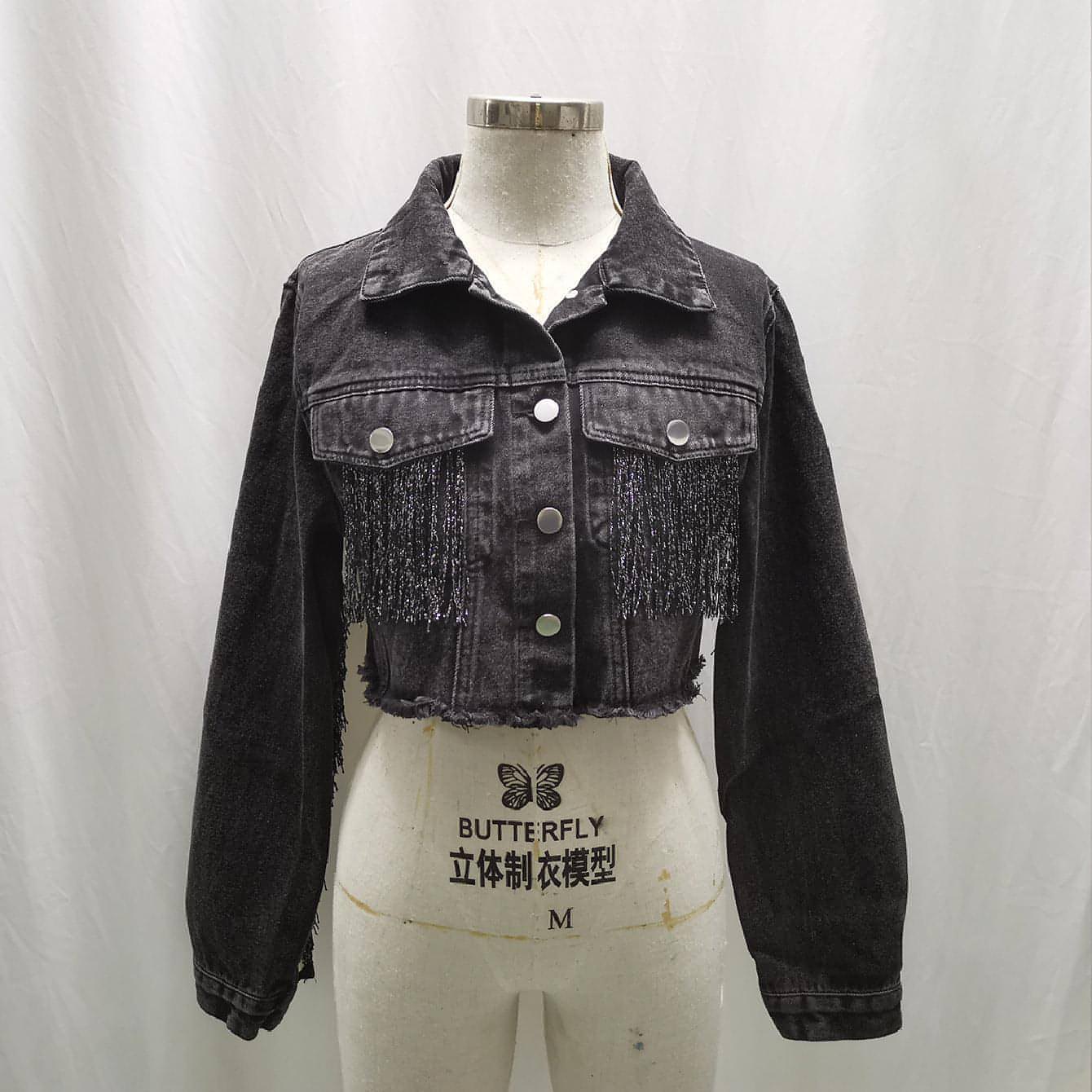 A1. Fashion Tassel Stitching Do The Old Cowboy Jacket For Women