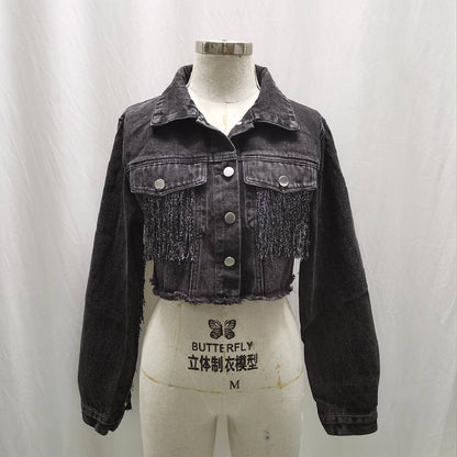 A1. Fashion Tassel Stitching Do The Old Cowboy Jacket For Women