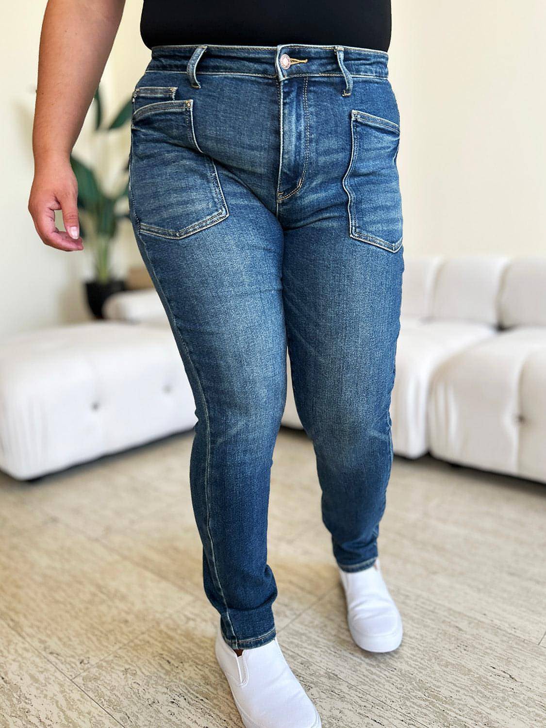 Judy Mavi Tam Beden Yüksek Bel Skinny Jean