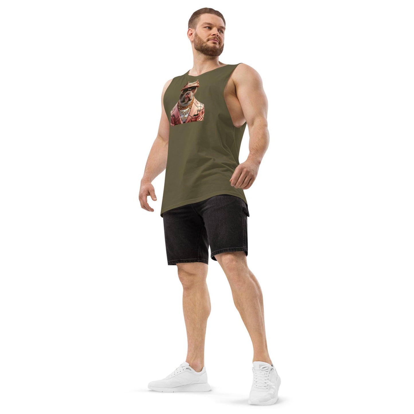 PIMP BULL 2 - Men’s drop arm tank top