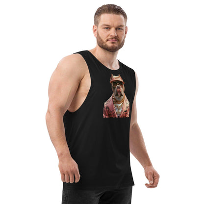 PIMP BULL 2 - Camiseta sin mangas con mangas caídas para hombre