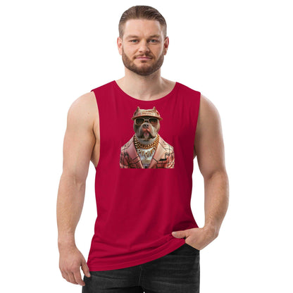 PIMP BULL 2 - Camiseta sin mangas con mangas caídas para hombre