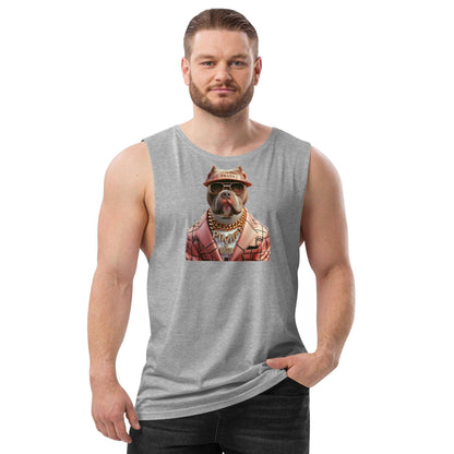 PIMP BULL 2 - Camiseta sin mangas con mangas caídas para hombre