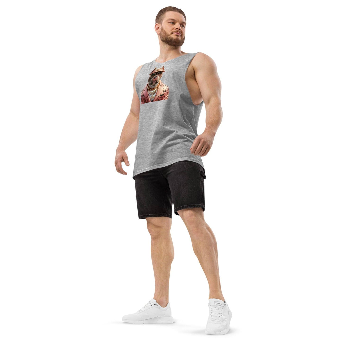 PIMP BULL 2 - Men’s drop arm tank top