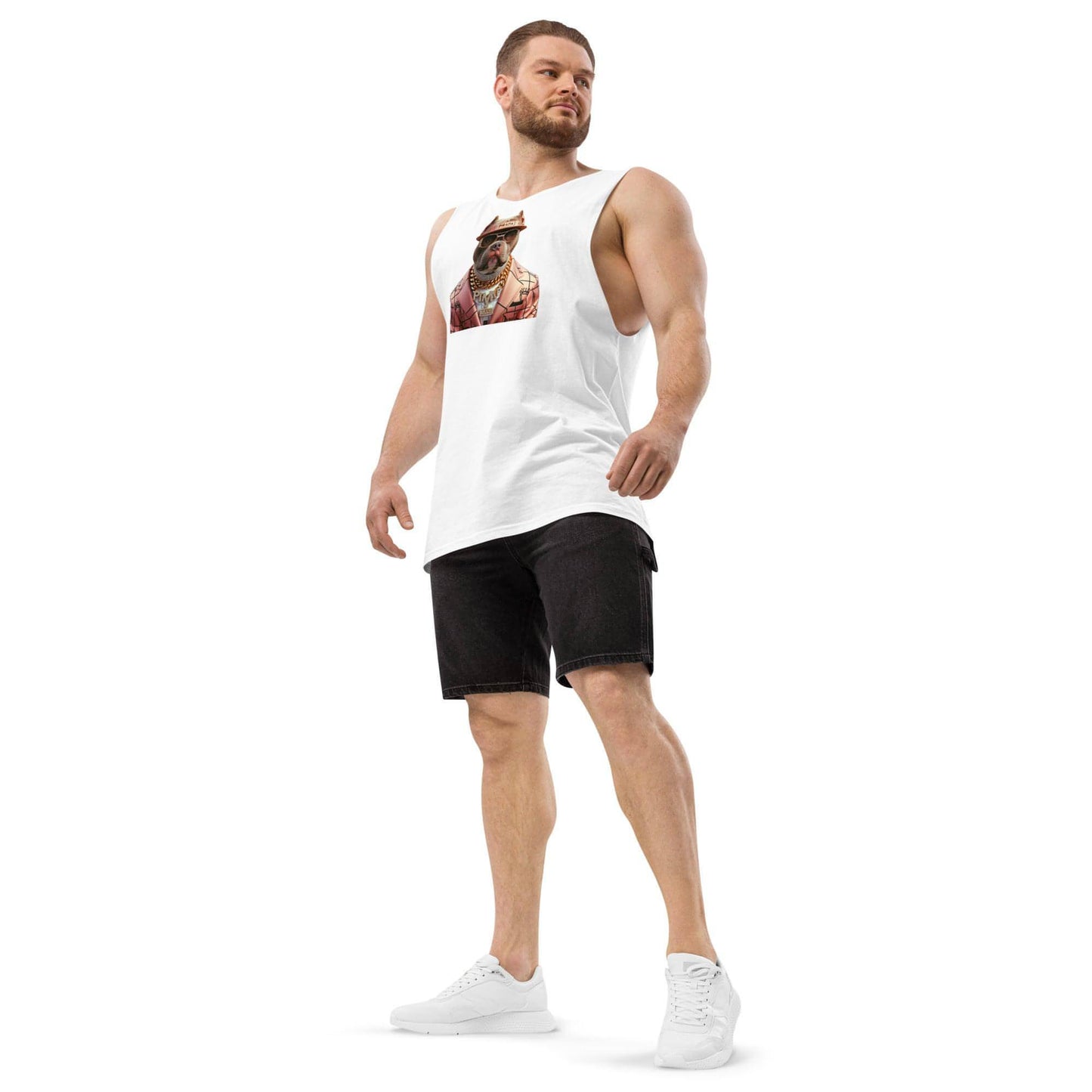 PIMP BULL 2 - Men’s drop arm tank top