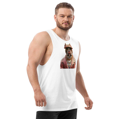 PIMP BULL 2 - Camiseta sin mangas con mangas caídas para hombre