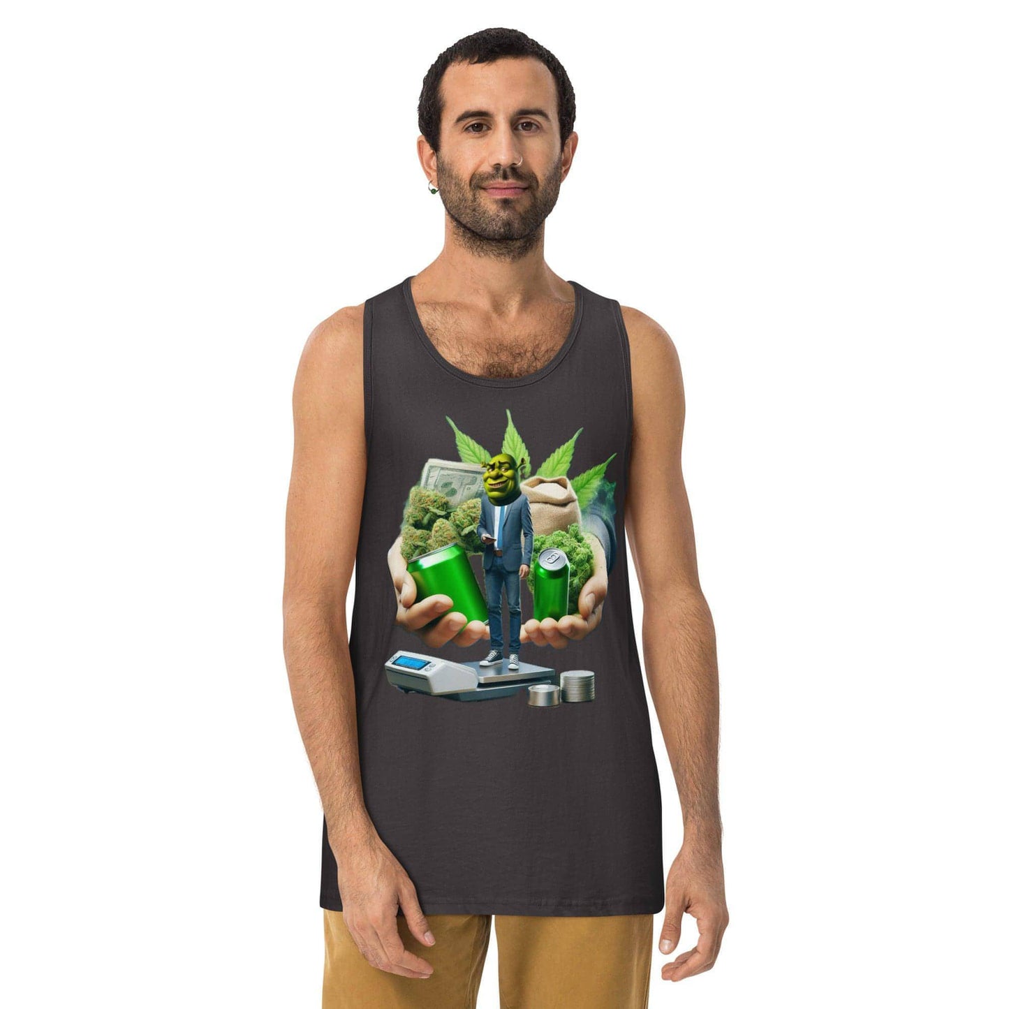 Tony - Shreky - 4 - Men’s premium tank top