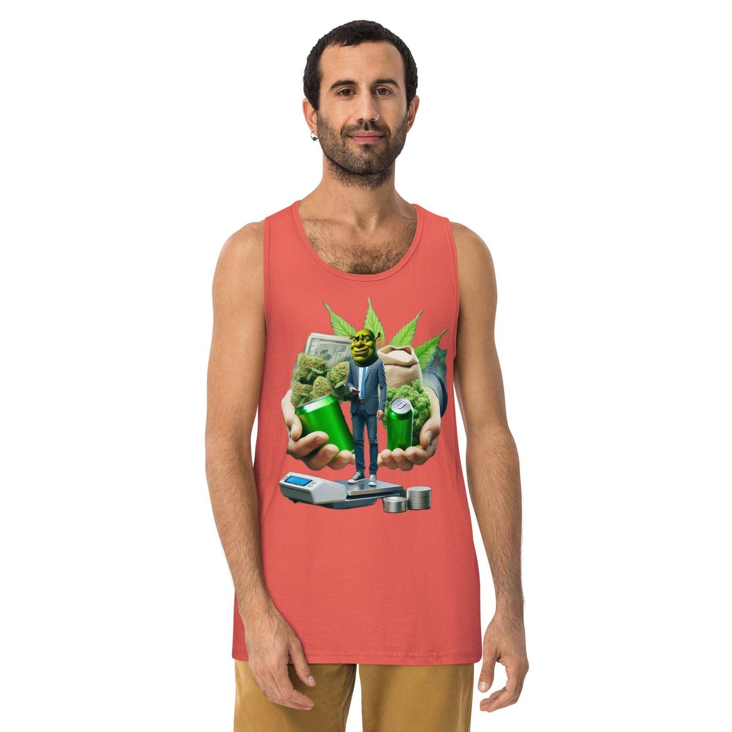 Tony - Shreky - 4 - Men’s premium tank top