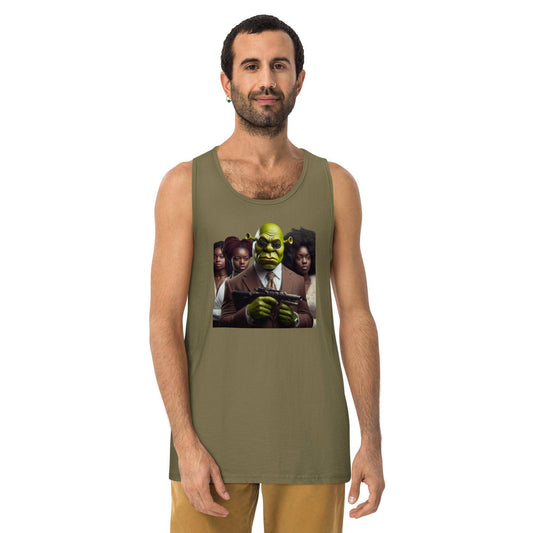 Tony - Shreky- 3 - Men’s premium tank top