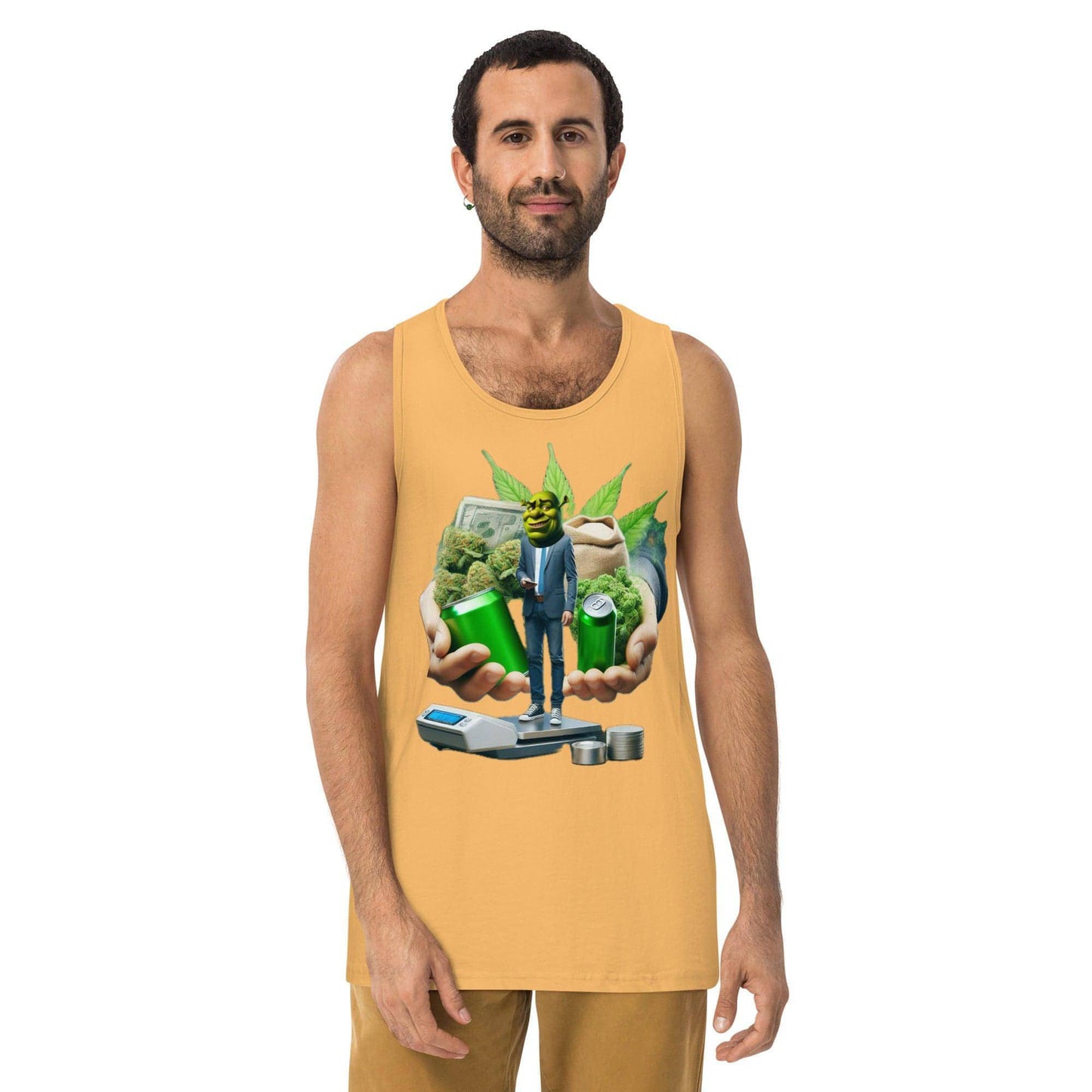 Tony - Shreky - 4 - Men’s premium tank top