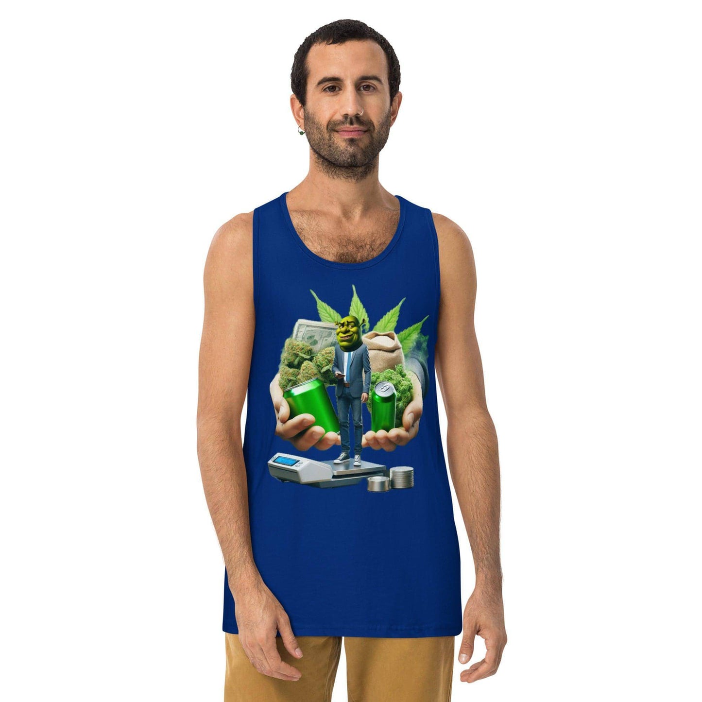 Tony - Shreky - 4 - Men’s premium tank top