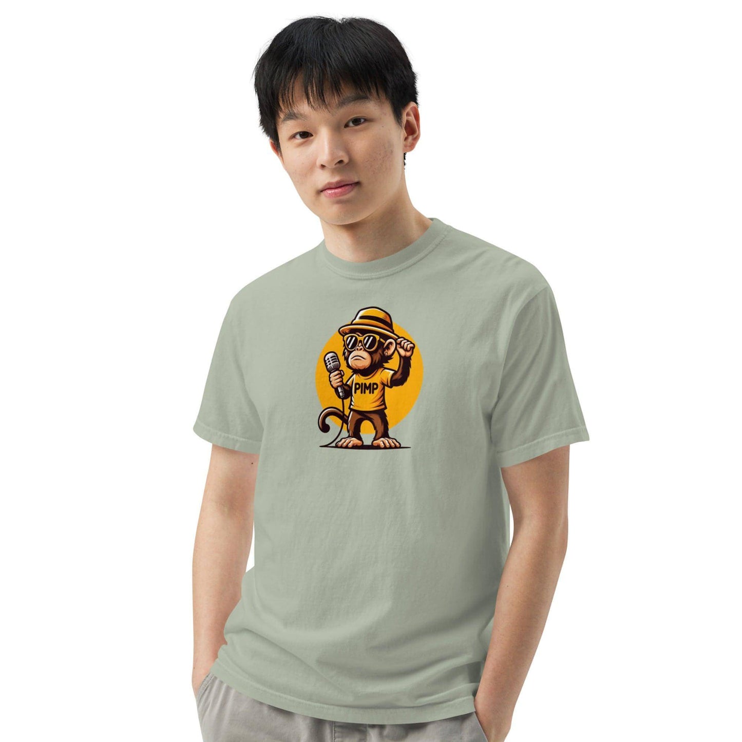 PIMP Monkey 3 - Unisex garment-dyed heavyweight t-shirt