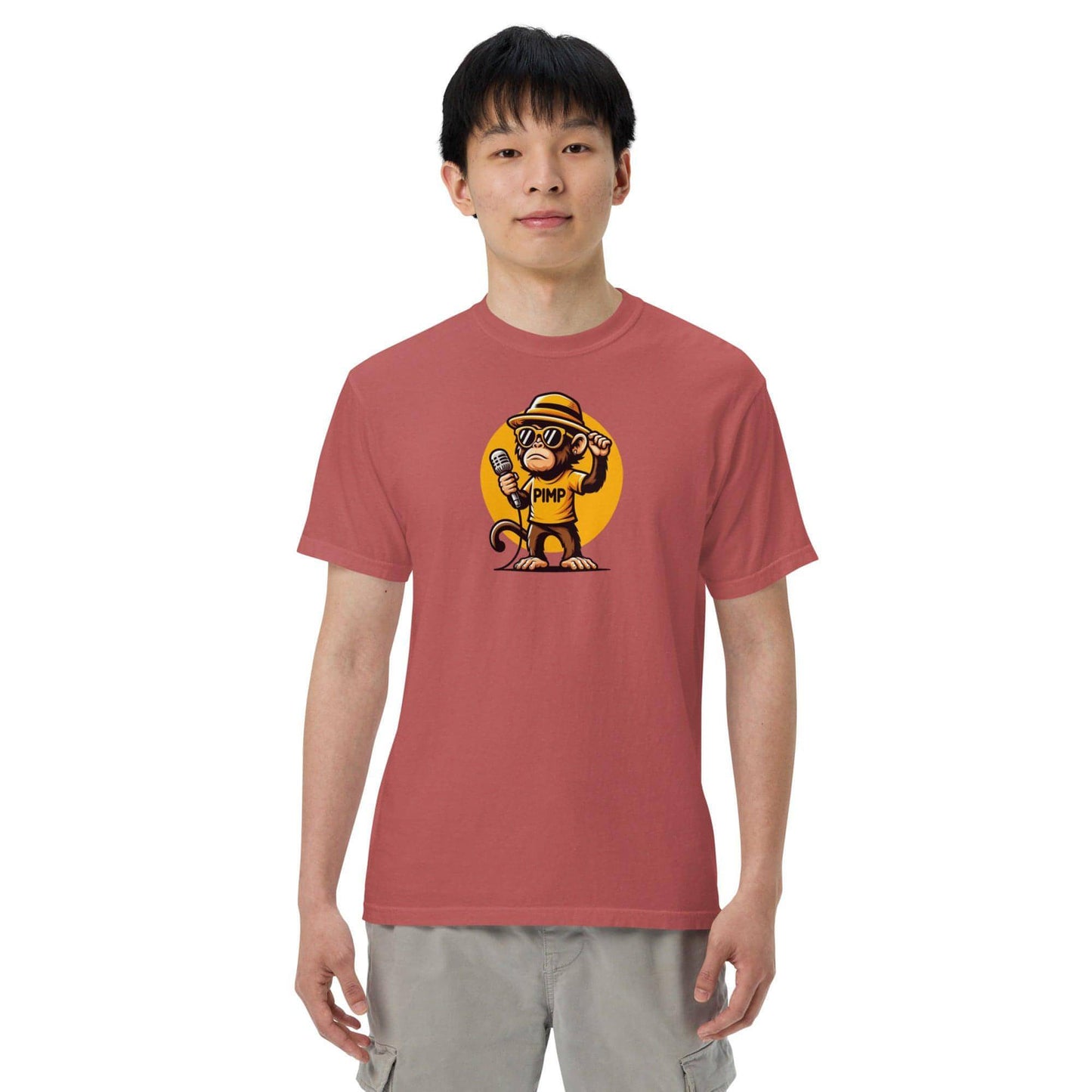 PIMP Monkey 3 - Unisex garment-dyed heavyweight t-shirt