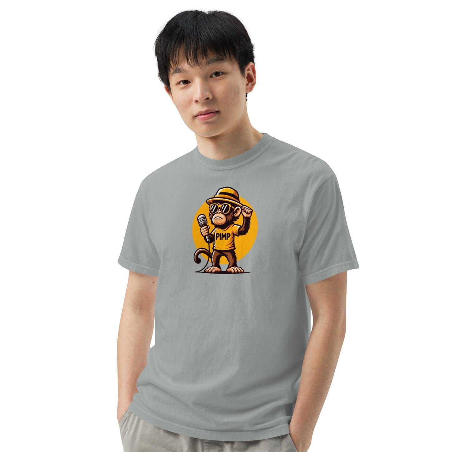 PIMP Monkey 3 - Unisex garment-dyed heavyweight t-shirt