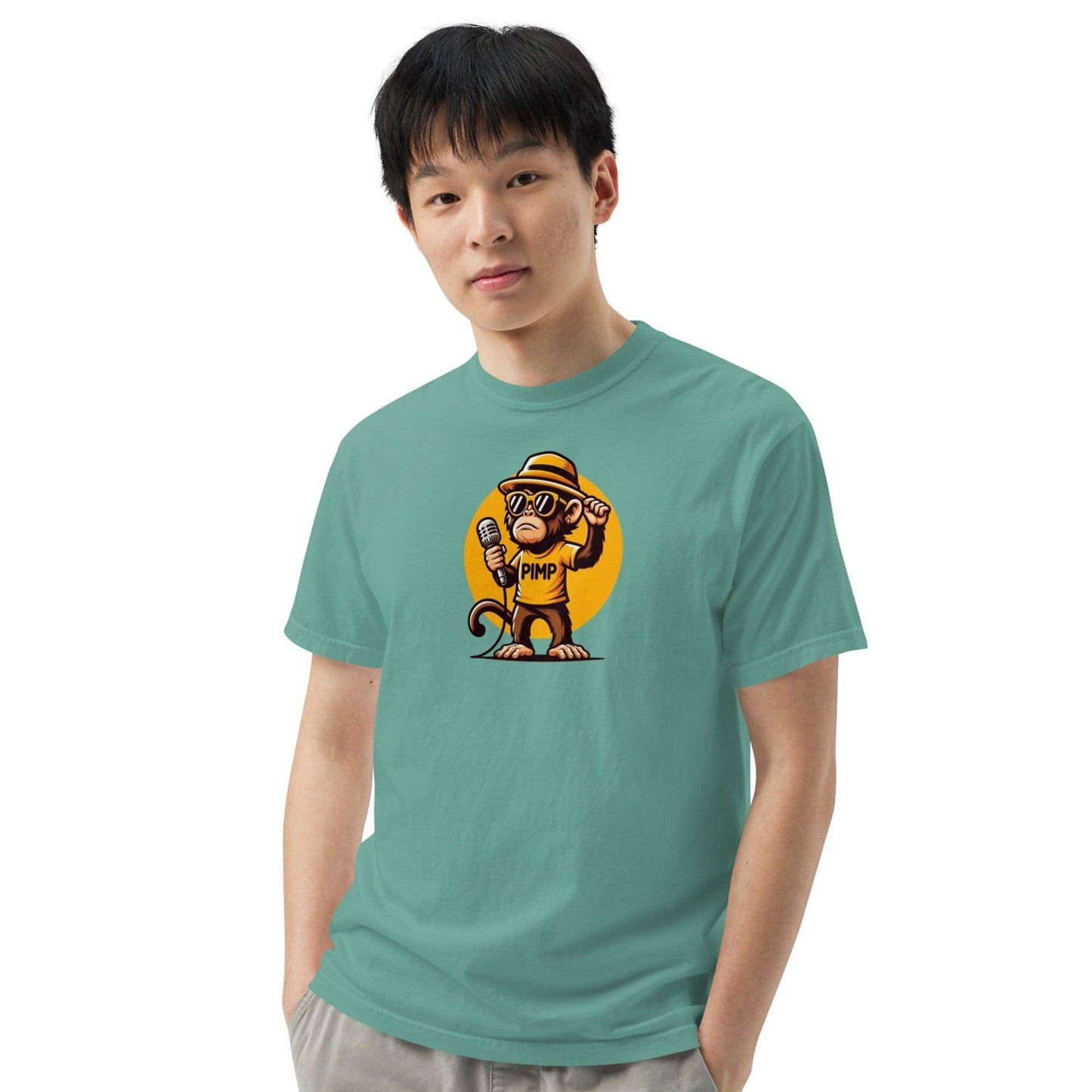 PIMP Monkey 3 - Unisex garment-dyed heavyweight t-shirt