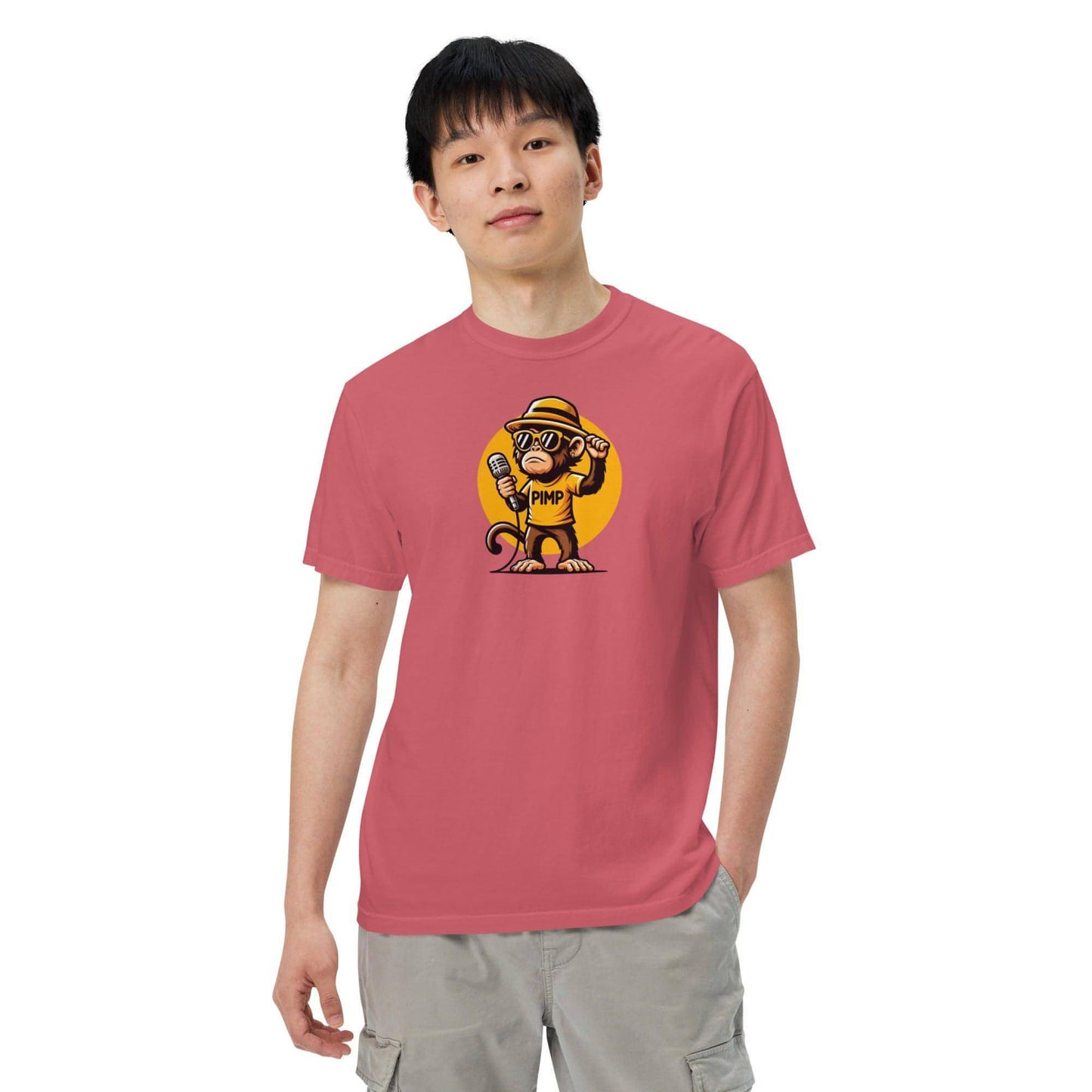 PIMP Monkey 3 - Unisex garment-dyed heavyweight t-shirt