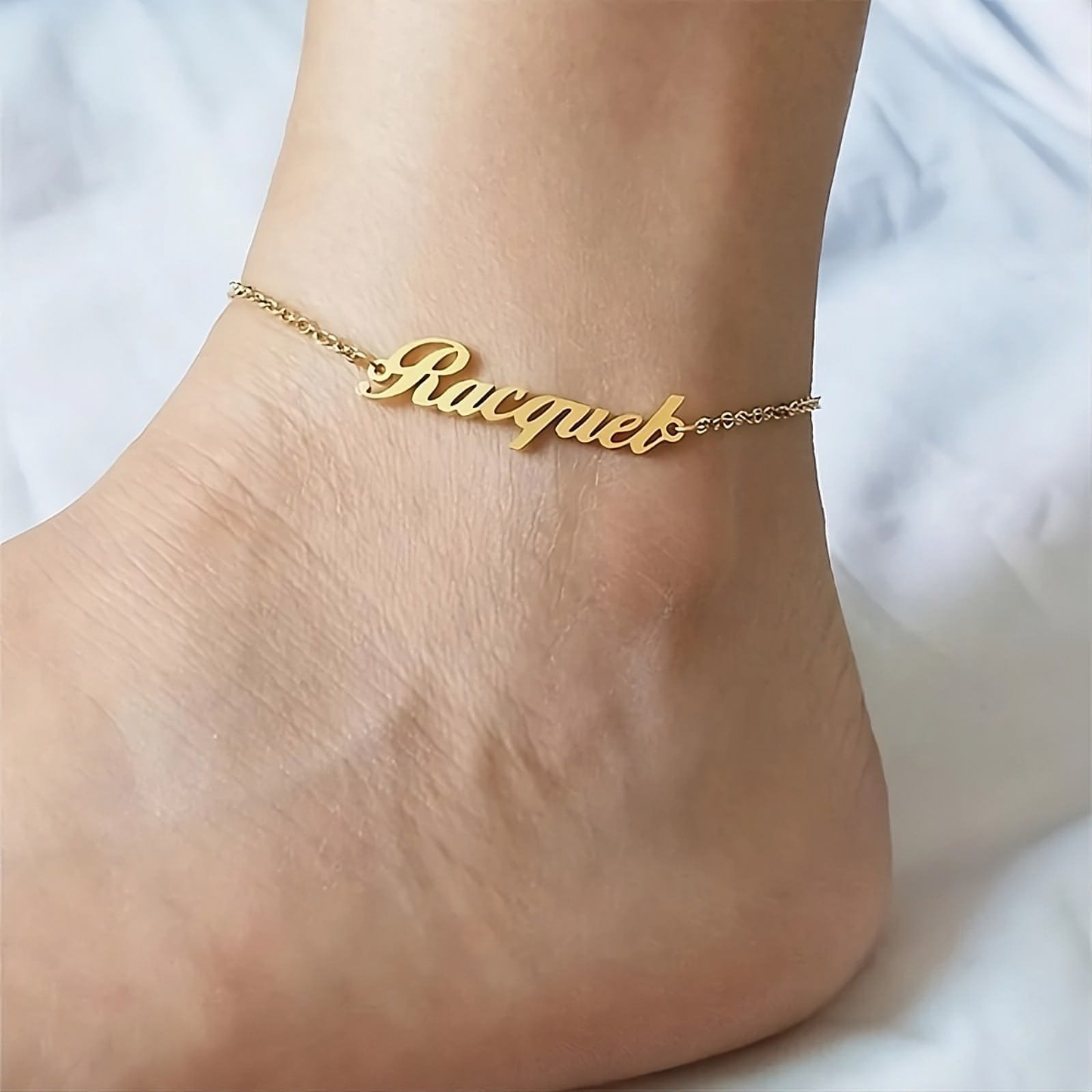 Personalized Stainless Steel Anklet – Elegant & Customizable Jewelry