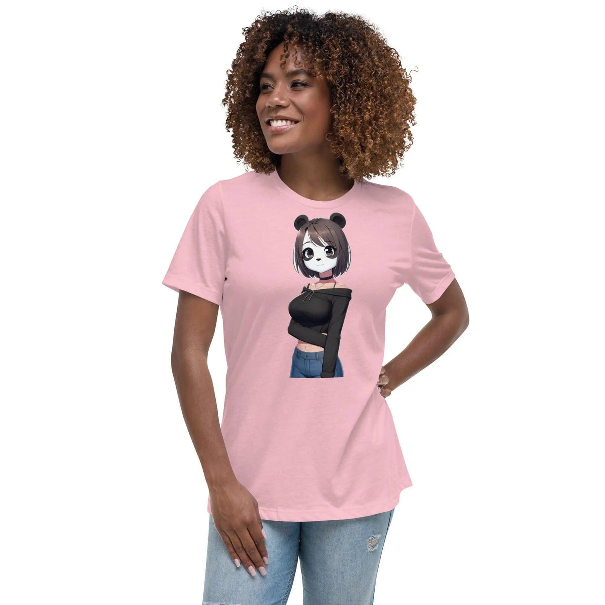 Z. Women's Relaxed T-Shirt Panda X Girls WORLDSHOP