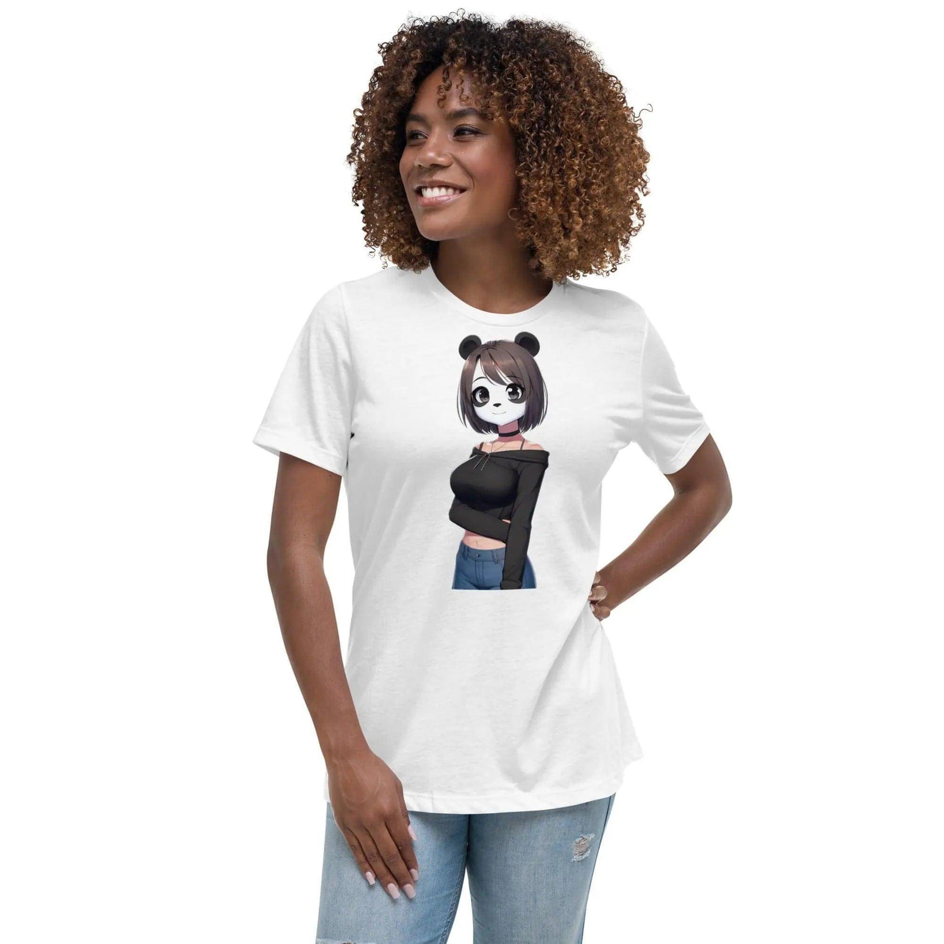 Z. Women's Relaxed T-Shirt Panda X Girls WORLDSHOP